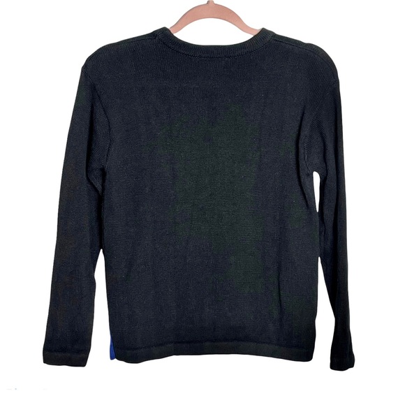 Vintage Casey & Max novelty embroidered ice skate snowflakes sweater - Picture 2 of 9